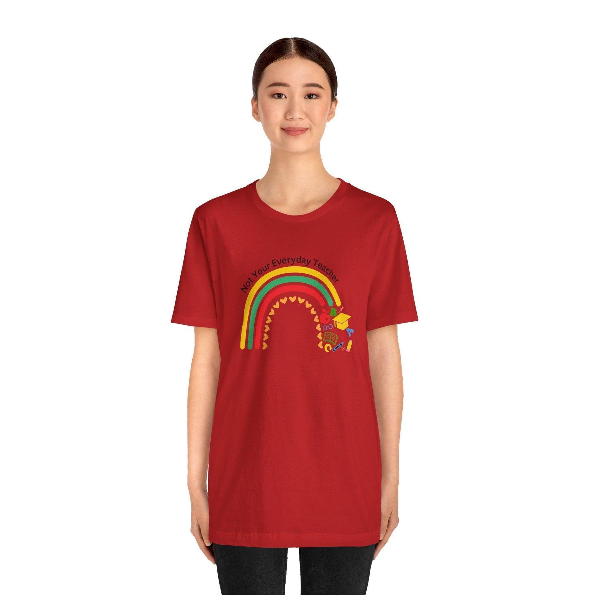 🌈 Not Your Everyday Teacher ❤️ Unisex Jersey Tee ✨ - Whippie's