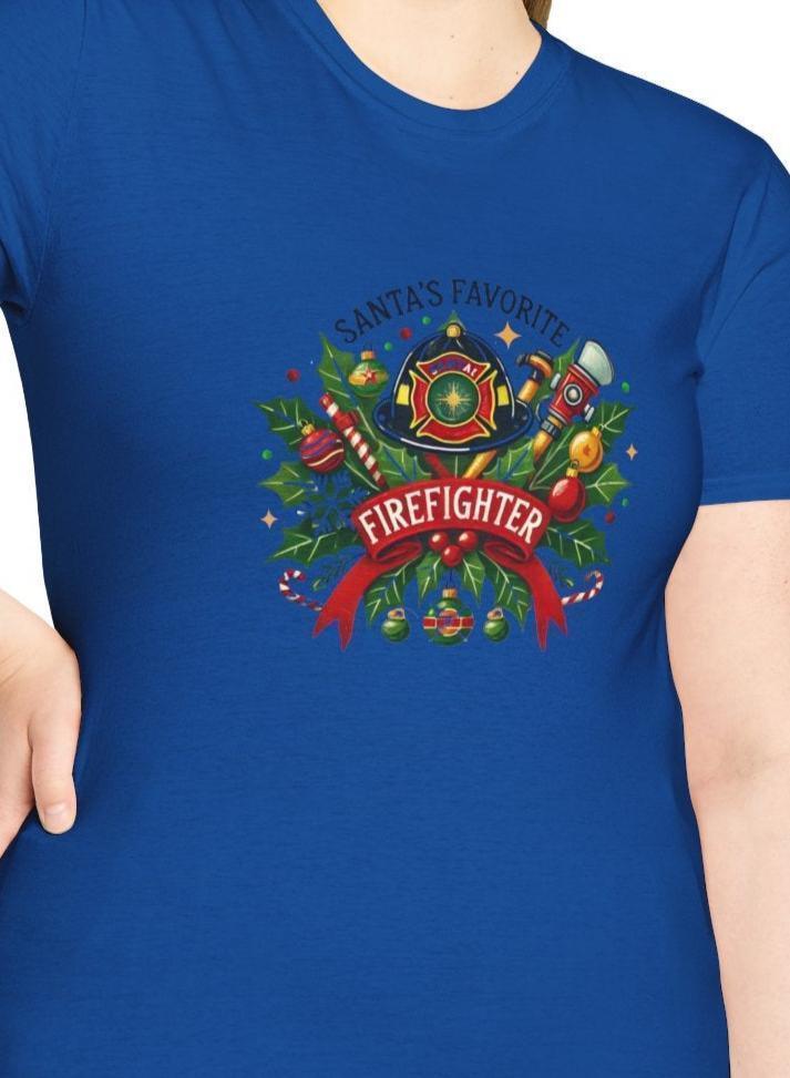 Santa's Favorite Firefighter Unisex Tee 🔥🎅 - Whippie's