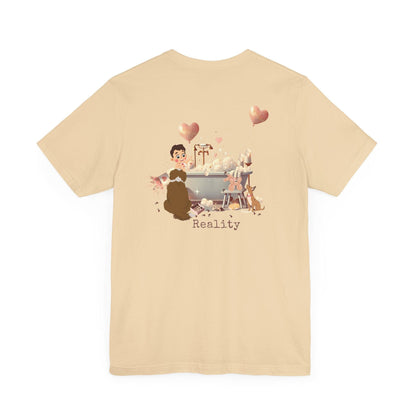 💖 My Valentine's Plan vs. Reality 🛁 Unisex Jersey Tee ✨ Expectation vs. Reality, the Valentine's Day edition! - Whippie's