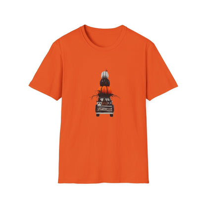 Happy Halloween! 🎃👻💀 Truckin' Treats in Style! - Unisex Softstyle T-shirt - Whippie's
