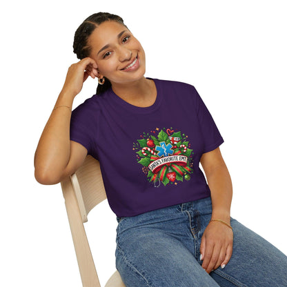 Santa's Favorite EMT Unisex Tee 🚑🎅 - Whippie's