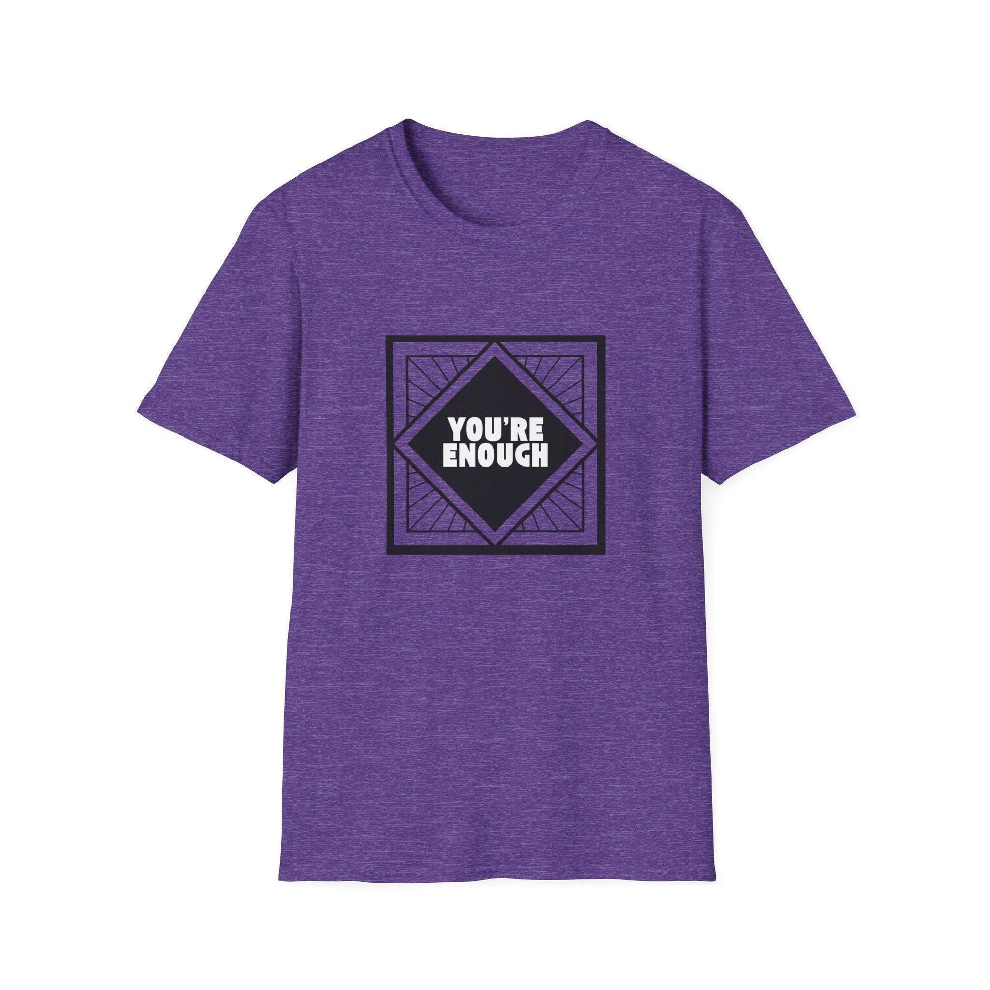 You're Enough - Simple Black Frame - Unisex T-Shirt - Whippie's