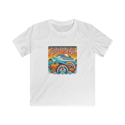 Thanksgiving Tides, Happy Vibes - Women's Softstyle Tee - Whippie's