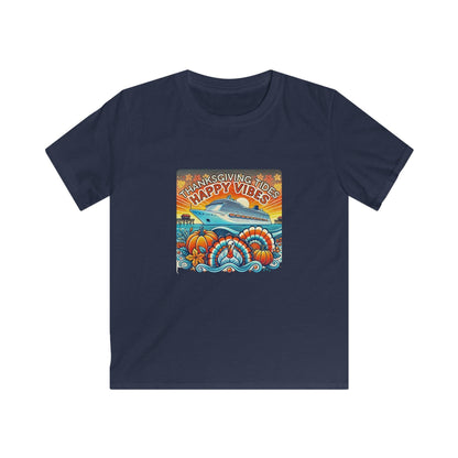 Thanksgiving Tides, Happy Vibes - Women's Softstyle Tee - Whippie's