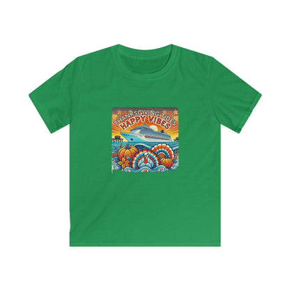 Thanksgiving Tides, Happy Vibes - Women's Softstyle Tee - Whippie's