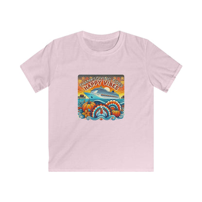 Thanksgiving Tides, Happy Vibes - Women's Softstyle Tee - Whippie's