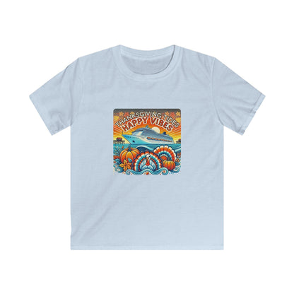 Thanksgiving Tides, Happy Vibes - Women's Softstyle Tee - Whippie's