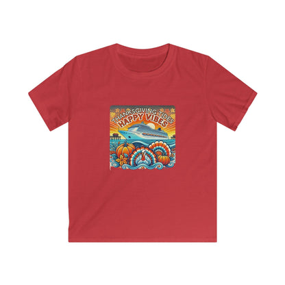 Thanksgiving Tides, Happy Vibes - Women's Softstyle Tee - Whippie's