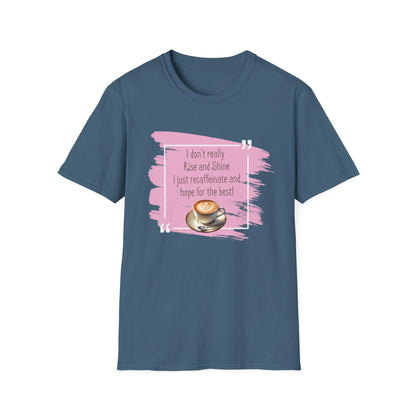 Recaffeinate & Hope Unisex Tee - But First, Coffee! ☕️💖 - Whippie's