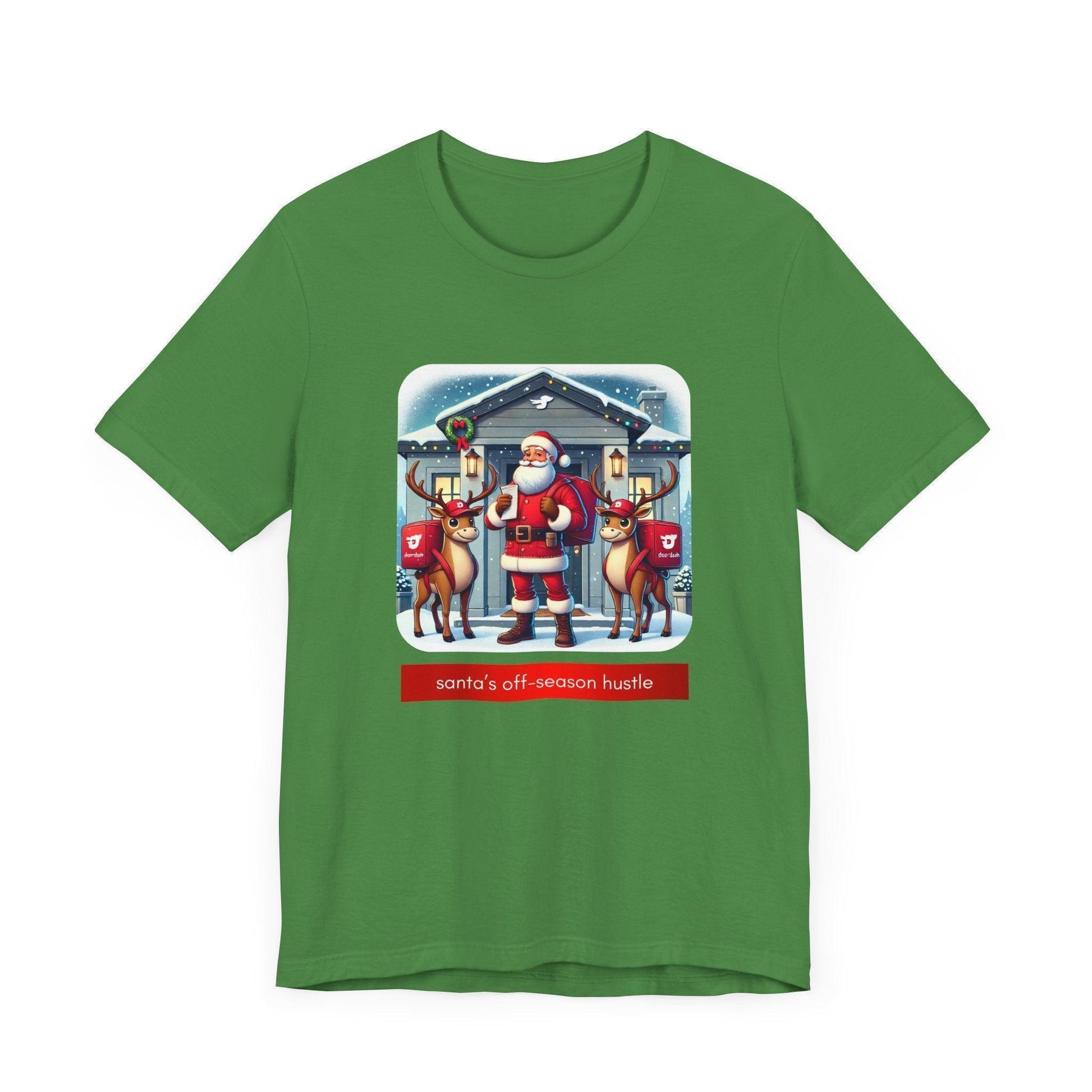 🎅 Santa's Off-Season Hustle 🍕 Unisex Tee ✨ Who knew Santa delivered more than presents? - Whippie's