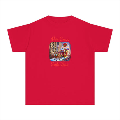 🎅 Here Comes Santa Claus 🎄 Youth Midweight Tee ✨ - Whippie's