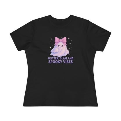 Glitter, Glam, & Spooky Vibes Women's Relaxed Tee - Whippie's