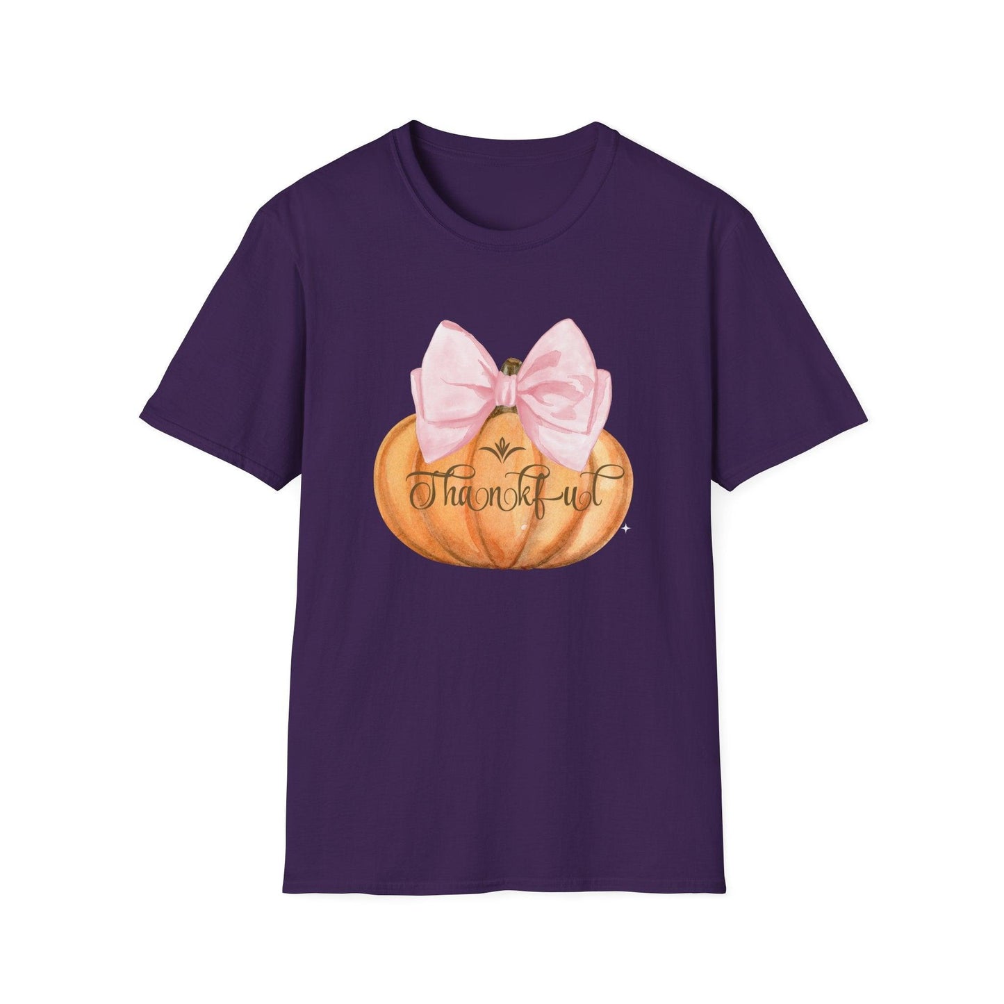 Thankful Pumpkin - A Heart Full of Gratitude! 🧡🎀 Unisex Tee - Whippie's