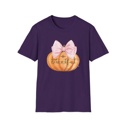 Thankful Pumpkin - A Heart Full of Gratitude! 🧡🎀 Unisex Tee - Whippie's