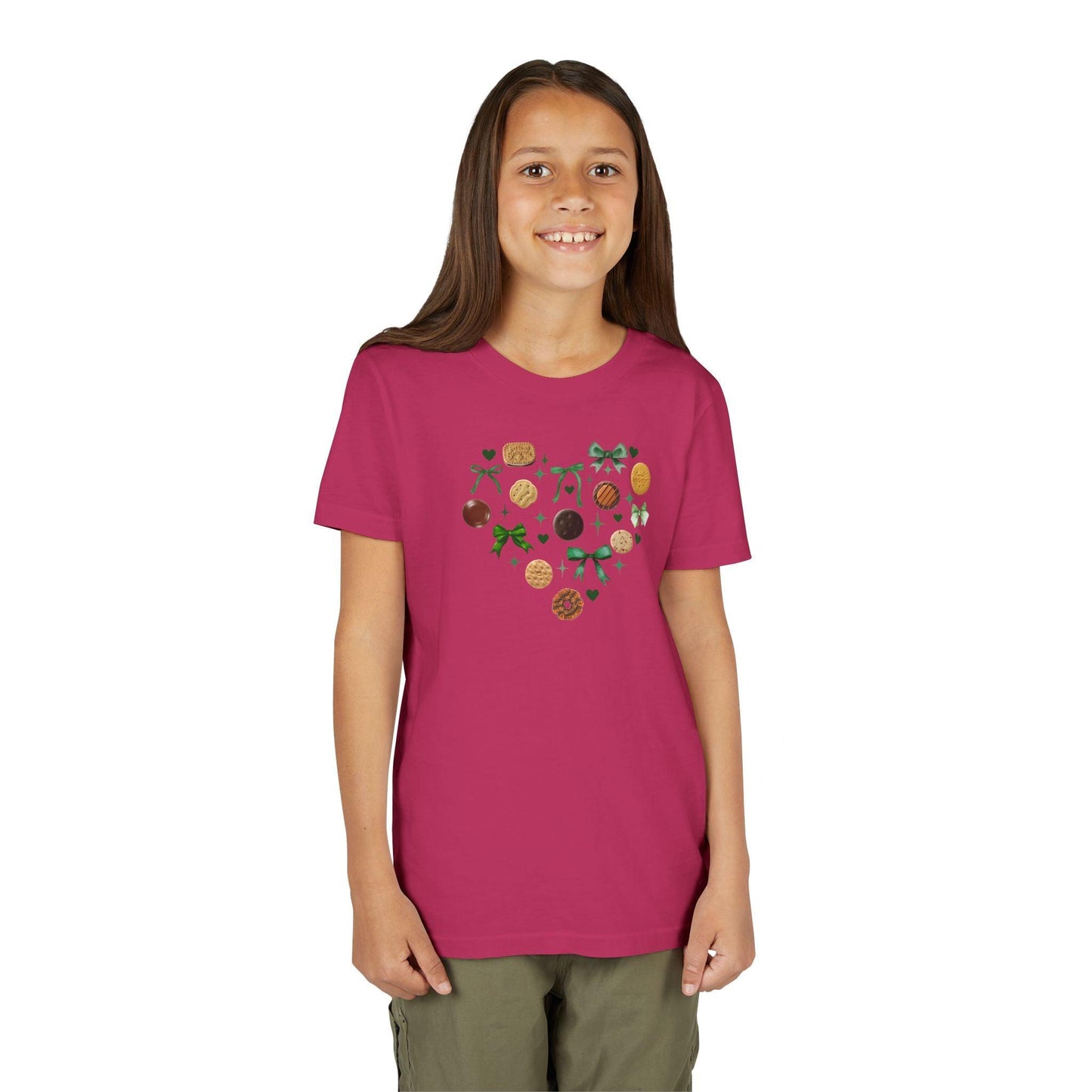 Girl Scout Heart Tee - Sweet Success! 💚🍪 Youth Tee - Whippie's