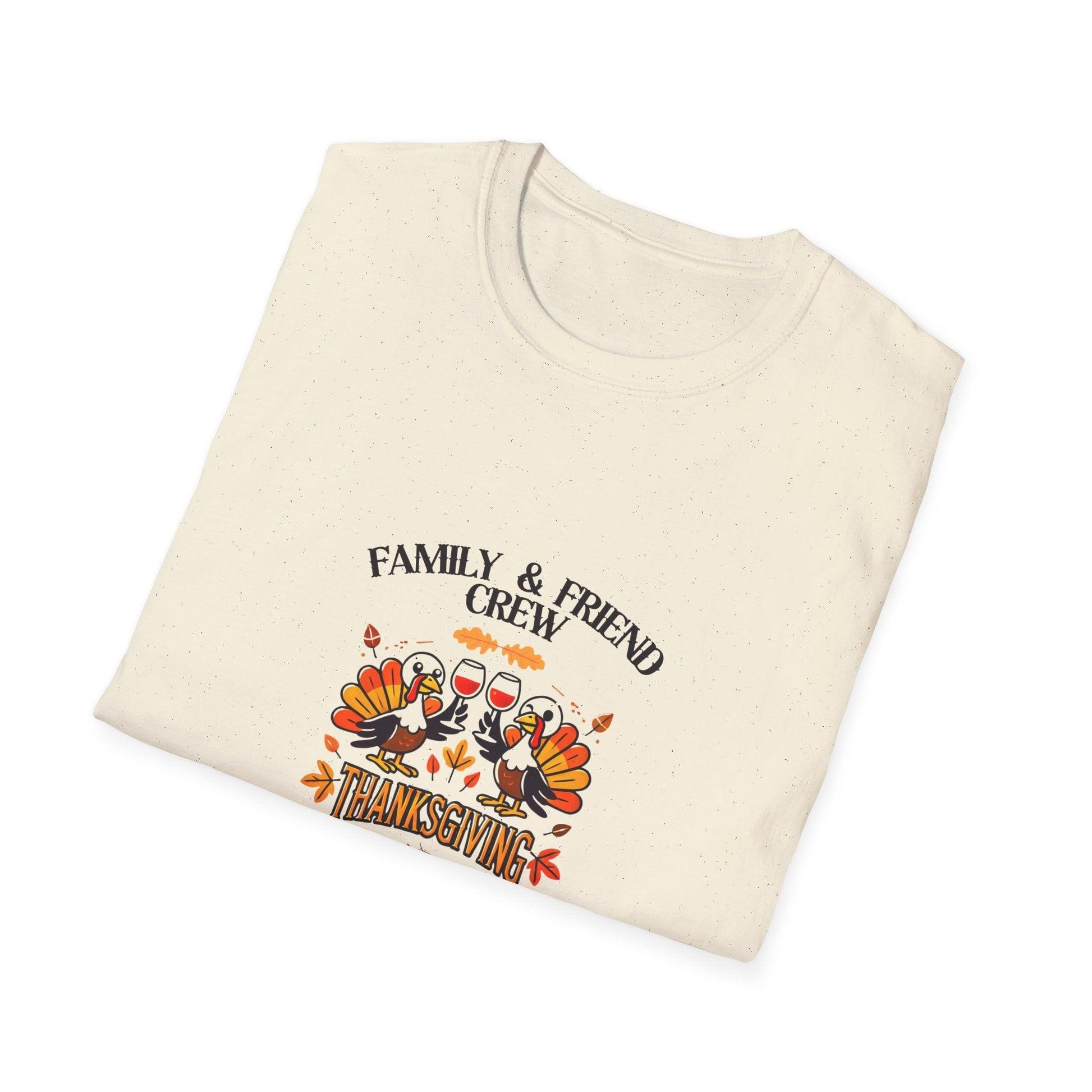 Thanksgiving Family & Friends Crew - Cheers to the Crew! 🦃🥂🍁 Unisex T-Shirt - Whippie's