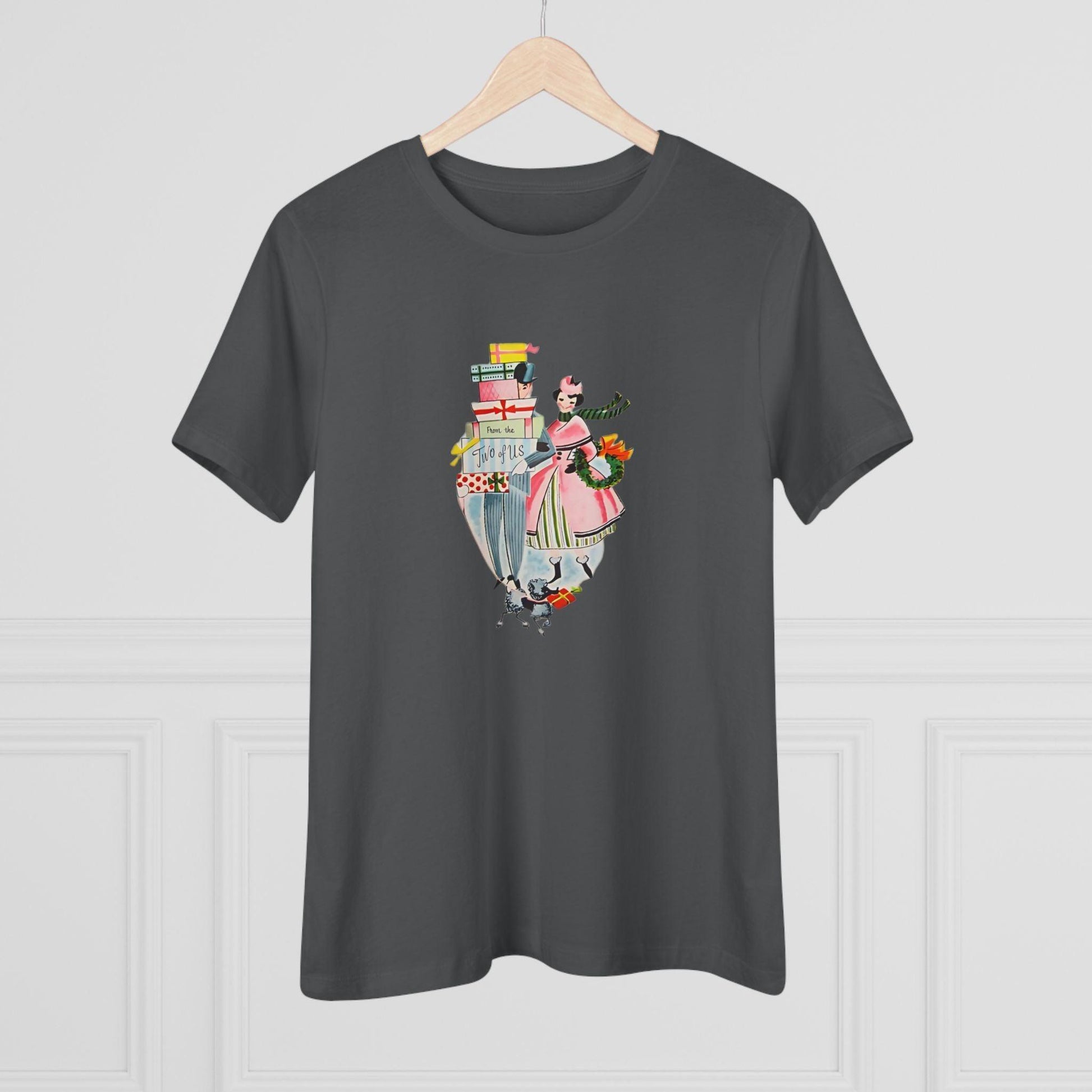 🎁 From the Two of Us! 🎄 Women's Tee ✨ Spread vintage holiday cheer! - Whippie's