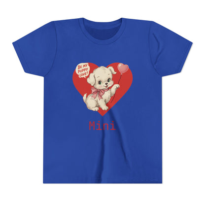 Matching Valentine Tee | Youth Puppy Love - Personalizable