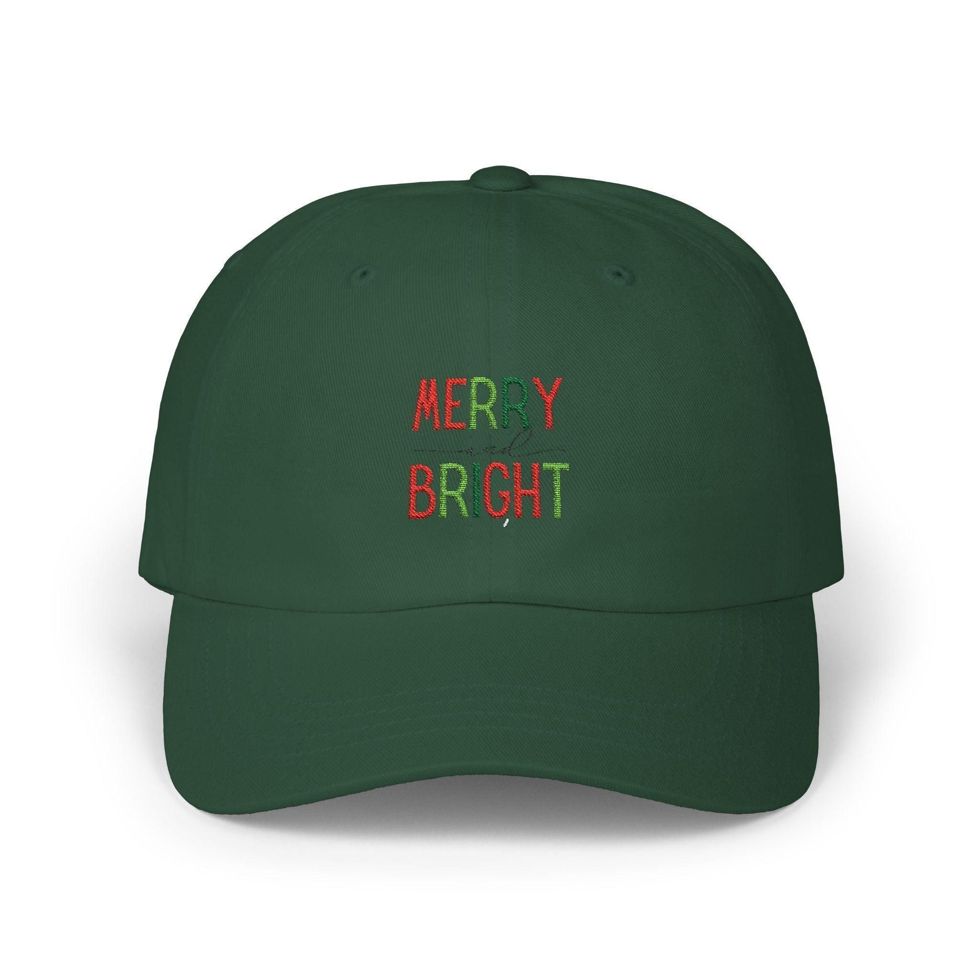 Merry and Bright - Embroidered Baseball Cap 🌈✨ - Whippie's