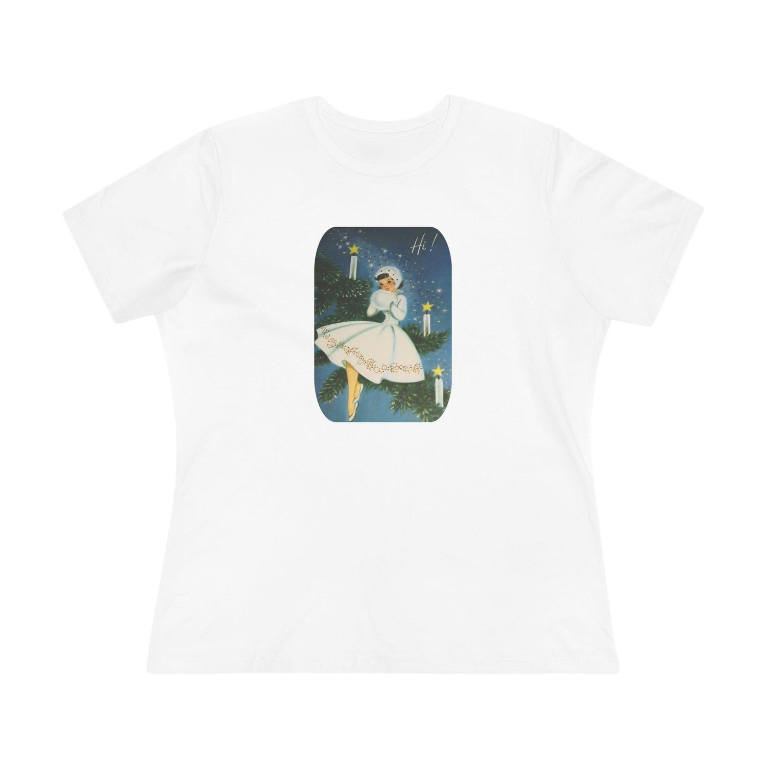 Hi! Lady in White - Women's Tee - Whippie's