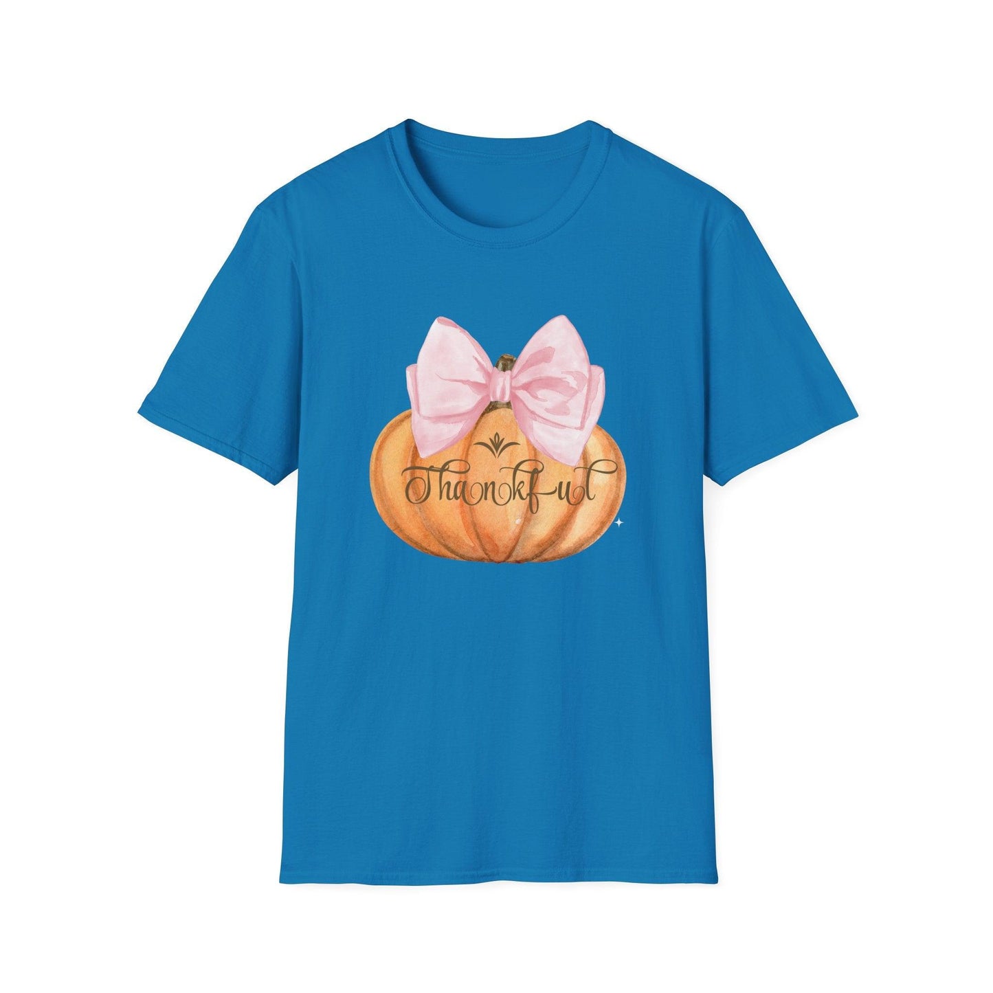 Thankful Pumpkin - A Heart Full of Gratitude! 🧡🎀 Unisex Tee - Whippie's