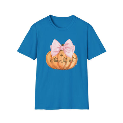 Thankful Pumpkin - A Heart Full of Gratitude! 🧡🎀 Unisex Tee - Whippie's