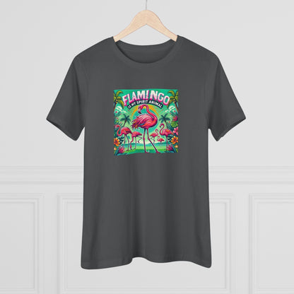 Flamingo is My Spirit Animal - Women's Softstyle Tee - Whippie's
