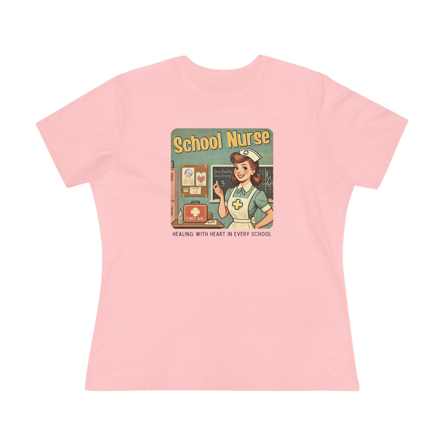 School Nurse Hero Tee - Healing with Heart in Every School