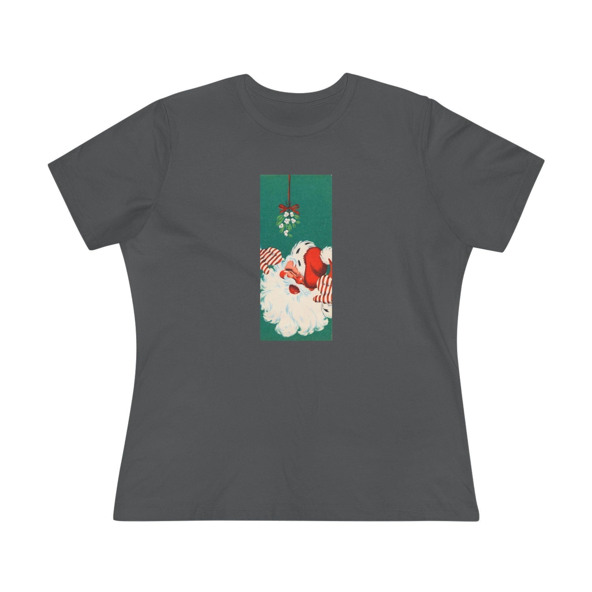 Santa Mistletoe Kisses - Women's Tee - Whippie's