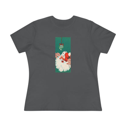 Santa Mistletoe Kisses - Women's Tee - Whippie's