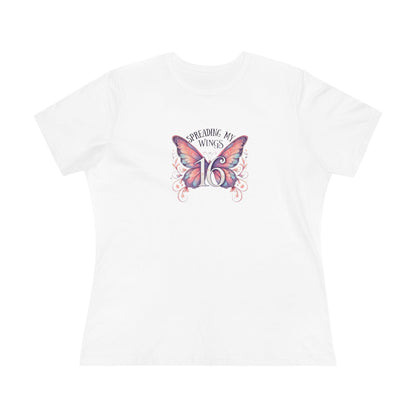 Spread My Wings at 16 - Soaring into a New Chapter 🦋 - Women's Softstyle Tee - Whippie's