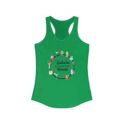 Drinking Around the World - Princess Drinks - Women's Ideal Racerback Tank - Whippie's