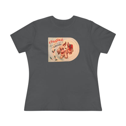 Christmas Has Me Going in Circles - Women's Softstyle Tee - Whippie's