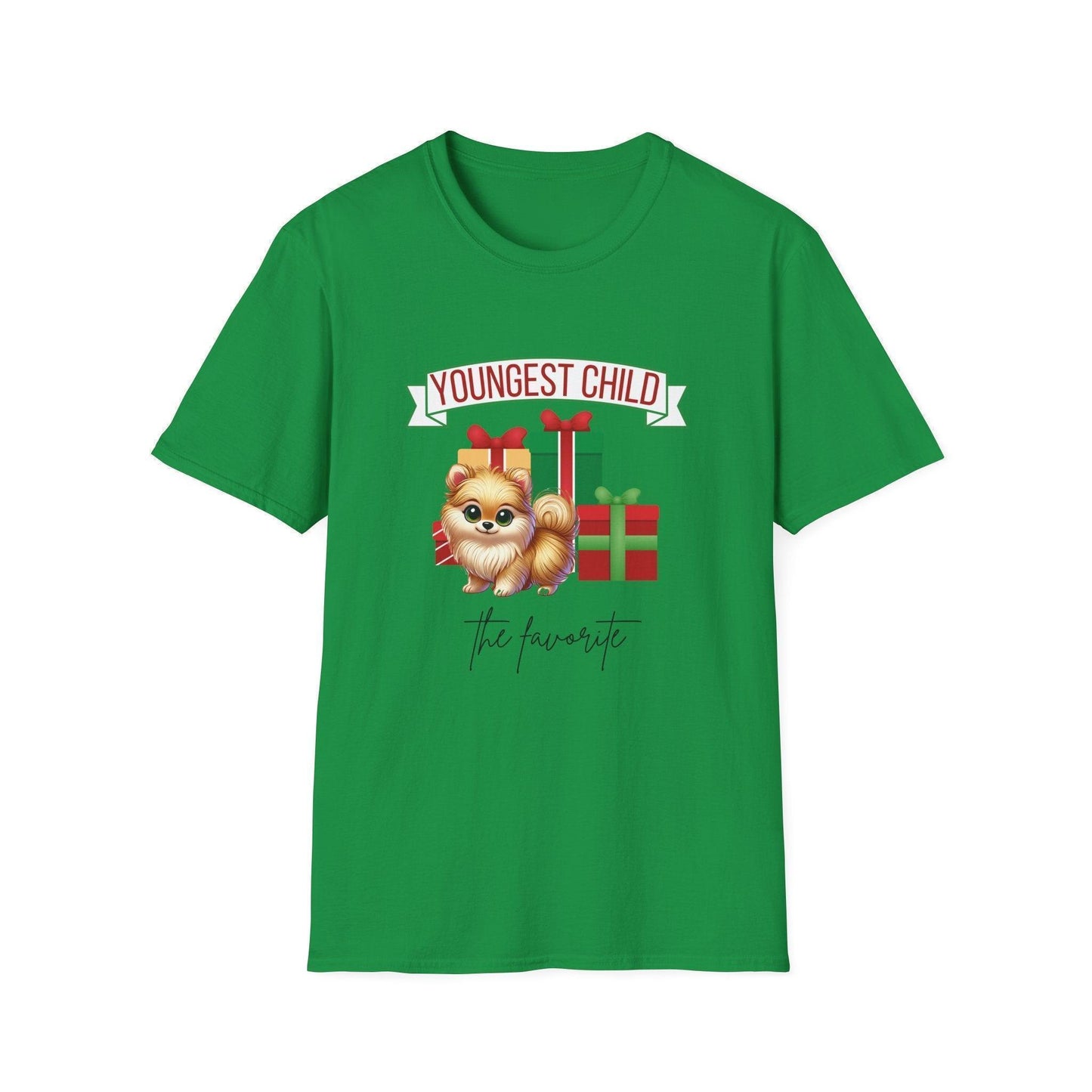 Youngest Child, The Favorite 🎁🐶 Pomeranian - Unisex Tee! 🎁👑 - Whippie's