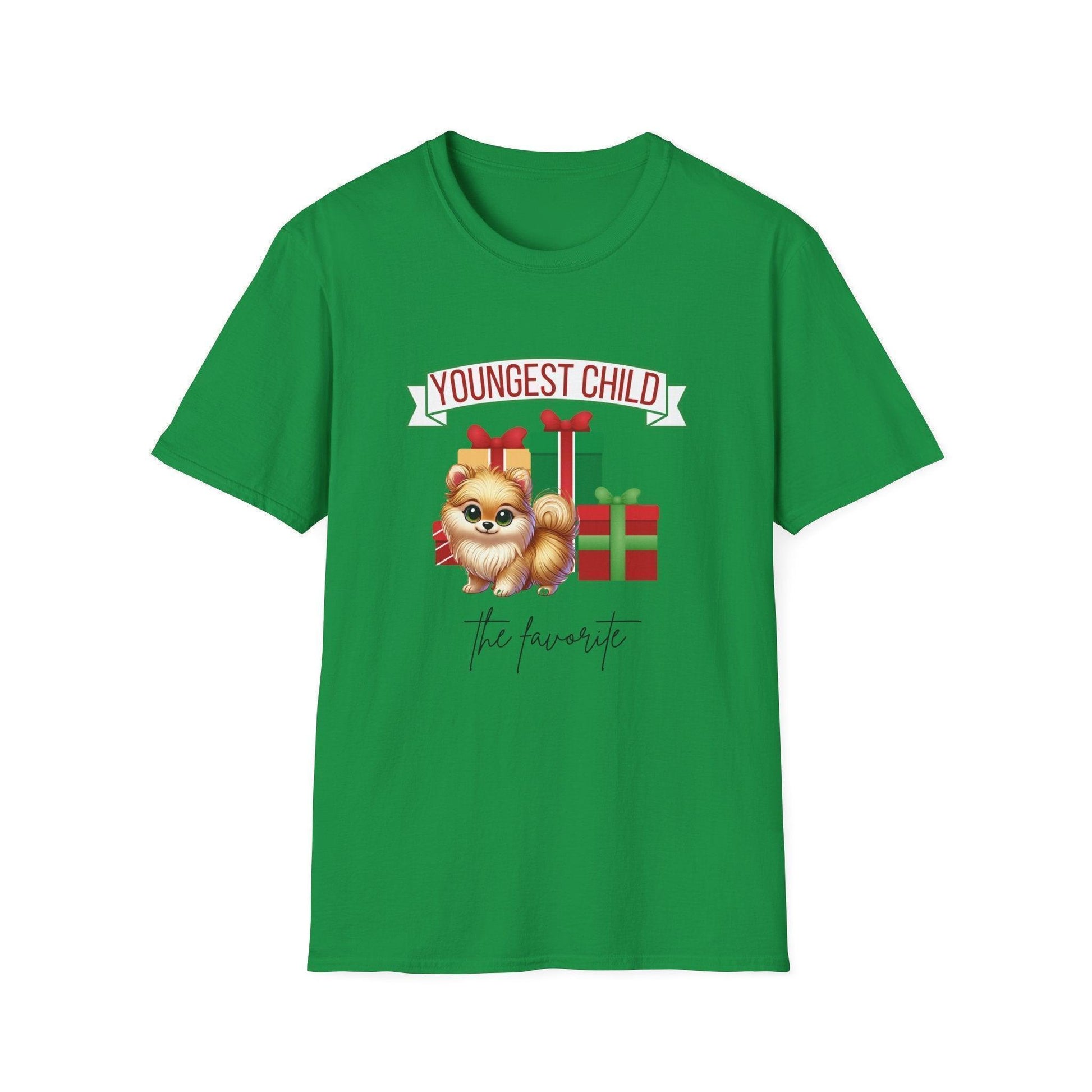 Youngest Child, The Favorite 🎁🐶 Pomeranian - Unisex Tee! 🎁👑 - Whippie's