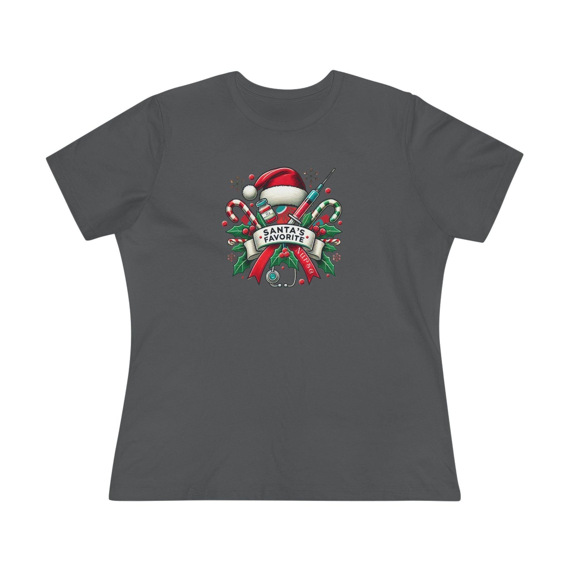 Santa's Favorite Nurse - Women's Softstyle Tee - Whippie's