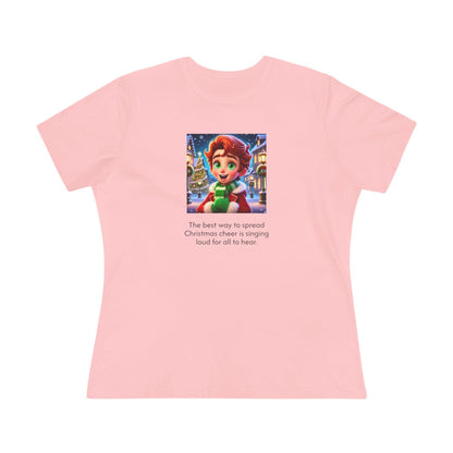 Caroler - Christmas Cheer - RH Boy - Women's Tee - Whippie's