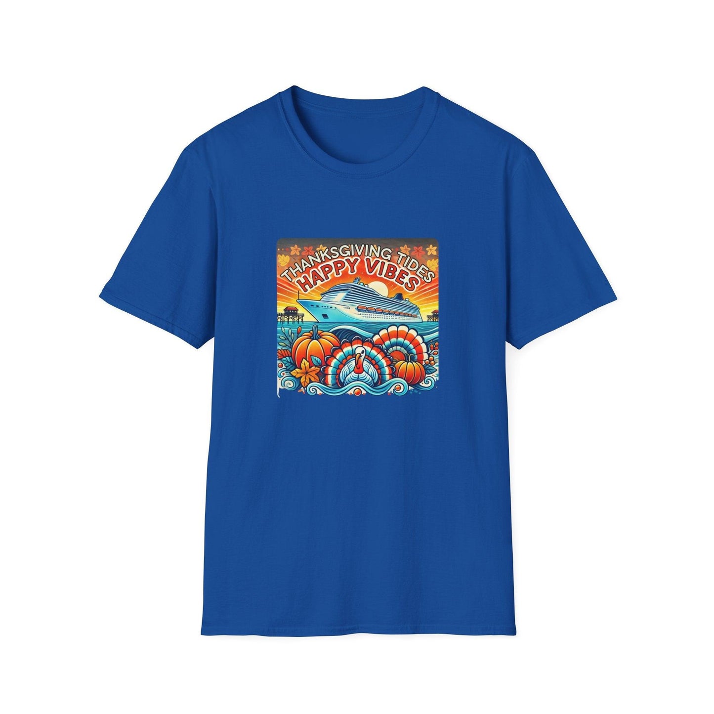 Thanksgiving Tides, Happy Vibes - Unisex T-Shirt - Whippie's