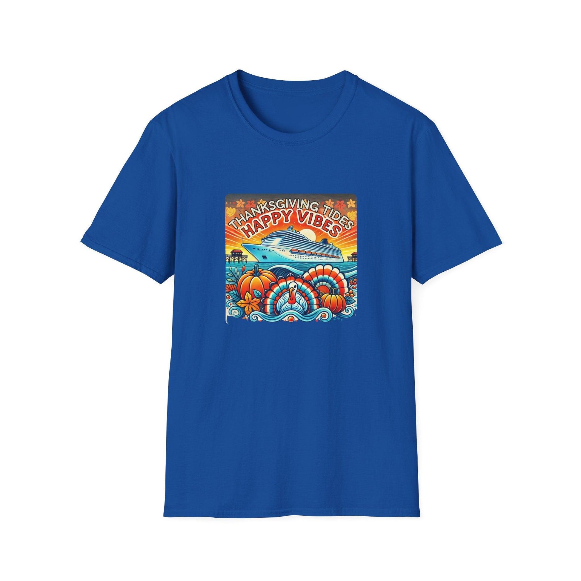 Thanksgiving Tides, Happy Vibes - Unisex T-Shirt - Whippie's