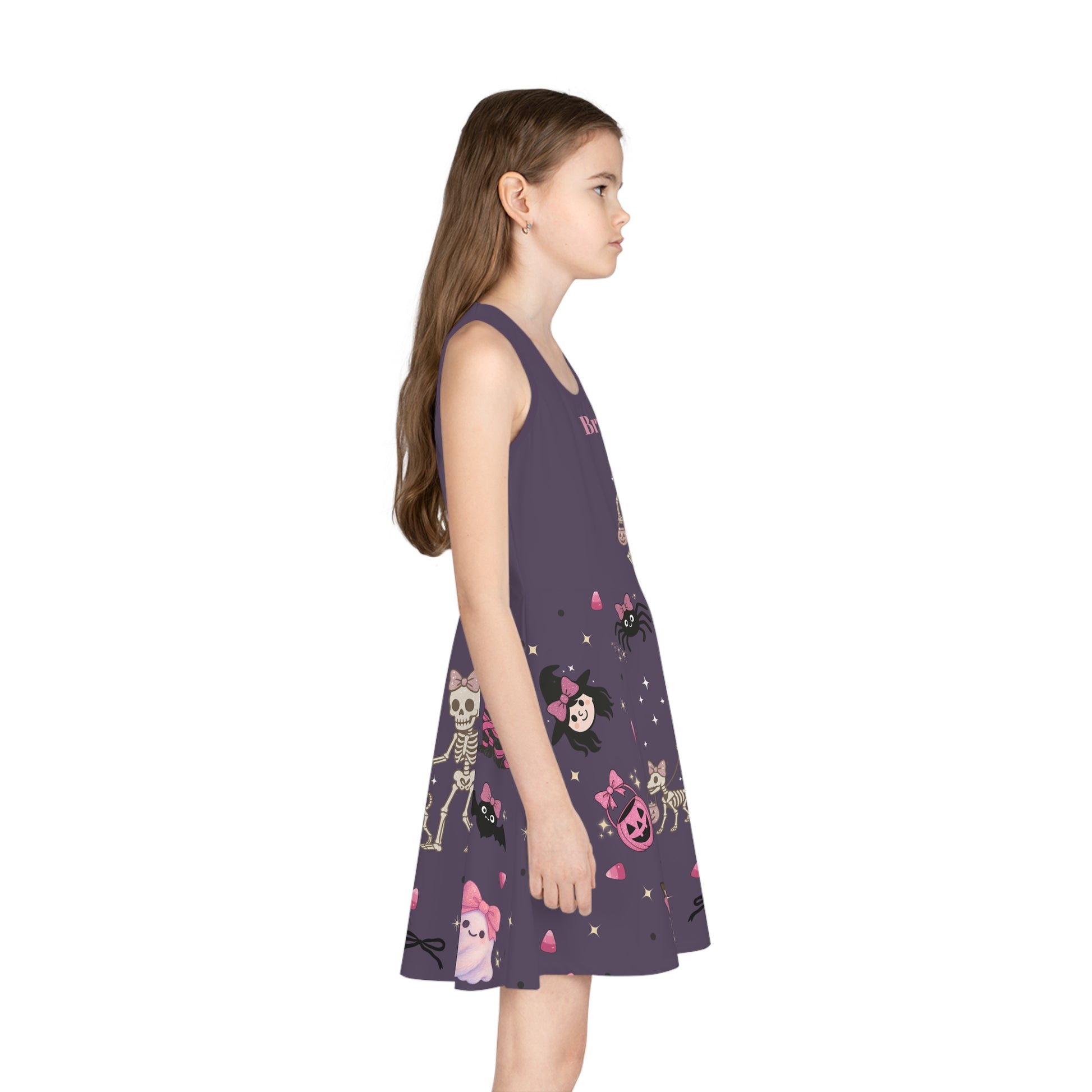 Pink Halloween Squad Sleeveless Sundress - Personalizable - Whippie's