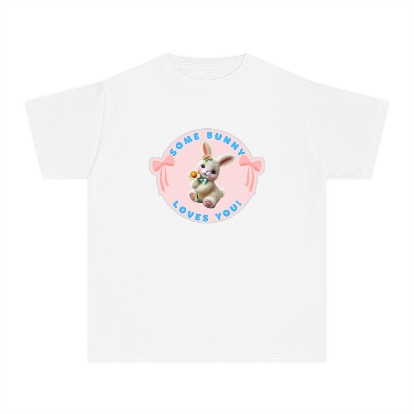 Some Bunny Loves You Youth Midweight Tee - Hop into Easter with Adorable Style! 🐰💖 - Whippie's
