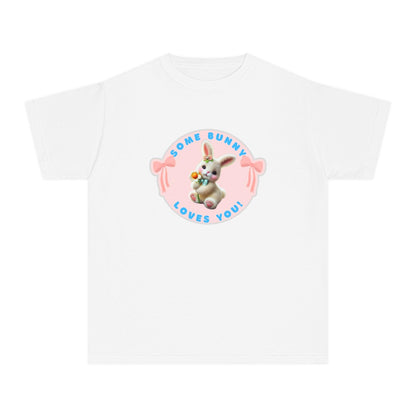 Some Bunny Loves You Youth Midweight Tee - Hop into Easter with Adorable Style! 🐰💖 - Whippie's