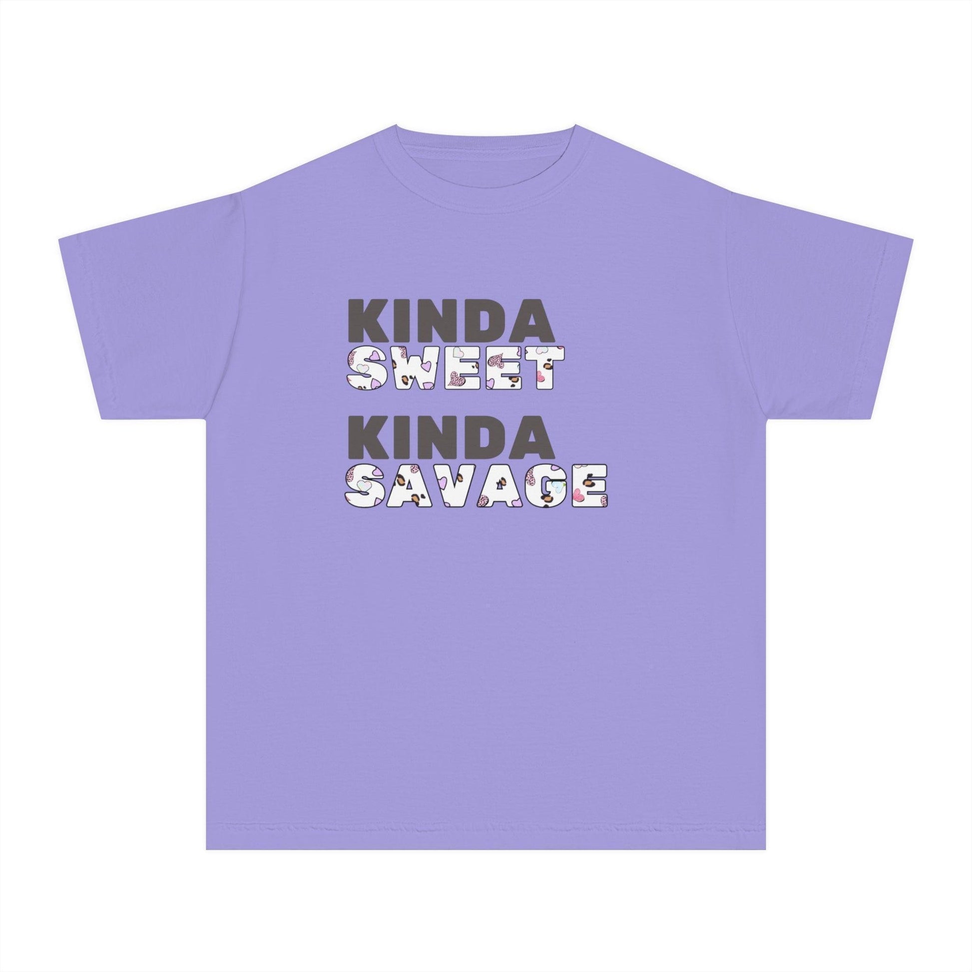 ✨ Kinda SWEET Kinda SAVAGE 😎 Youth Midweight Tee 💖 - Whippie's
