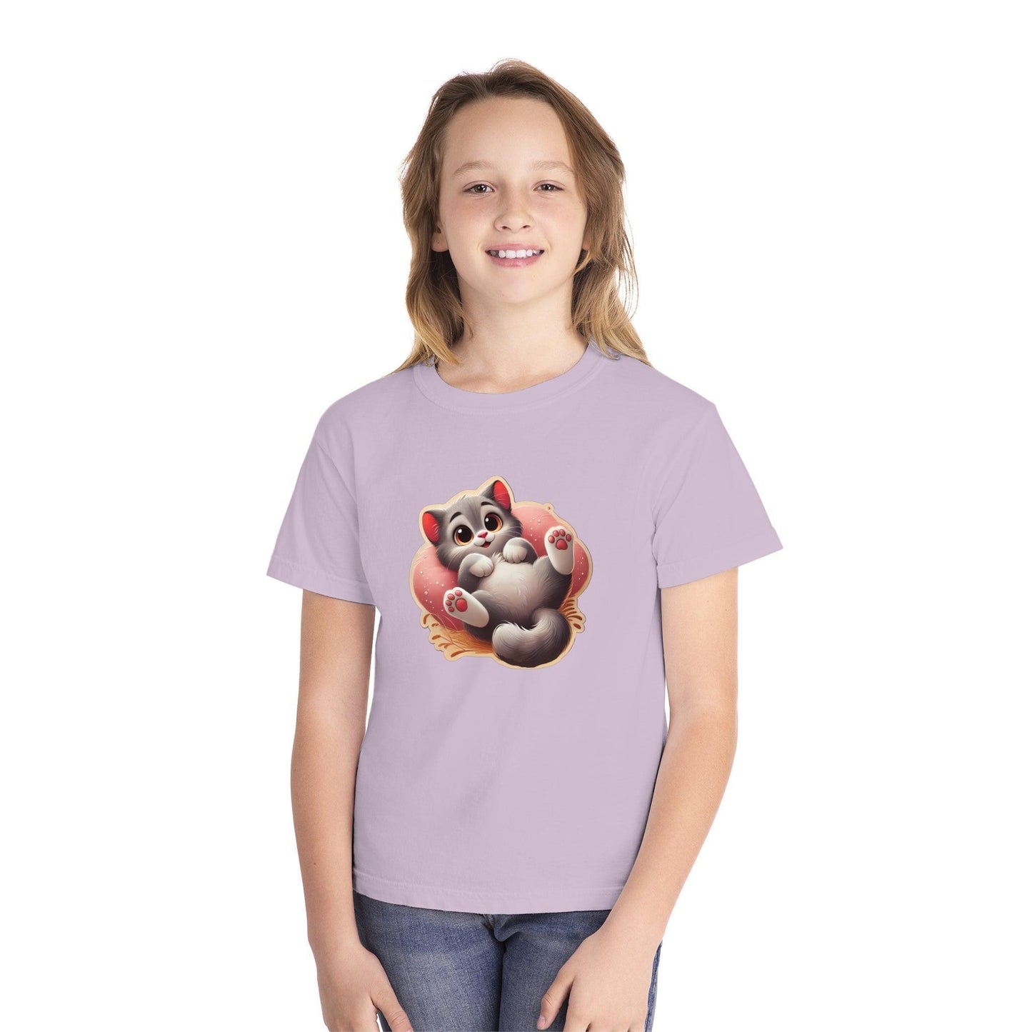 😻 Kitten Cuddle Time 💖 Youth Midweight Tee ✨ Purr-fectly adorable! - Whippie's