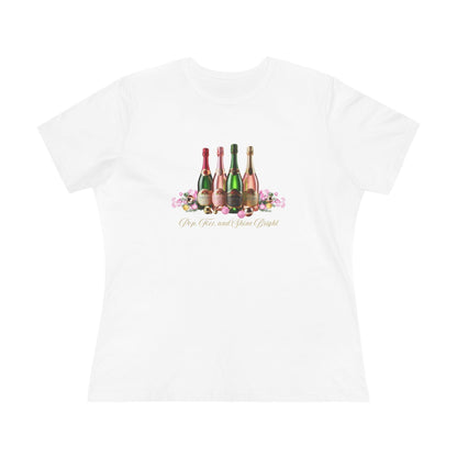 🍾💖 Pop, Fizz, and Shine Bright! ✨🥂 - Women's Softstyle Tee - Whippie's