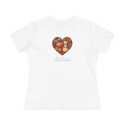 My True Love, Pumpkin Spice and Everything Nice - Women's Softstyle Tee - Whippie's