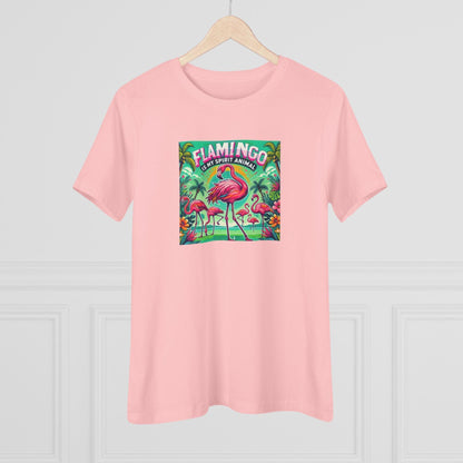 Flamingo is My Spirit Animal - Women's Softstyle Tee - Whippie's
