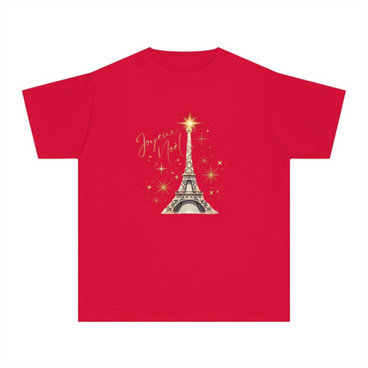 ✨ Joyeux Noël Youth Midweight Tee 🗼 A touch of Parisian elegance for your little one. - Whippie's