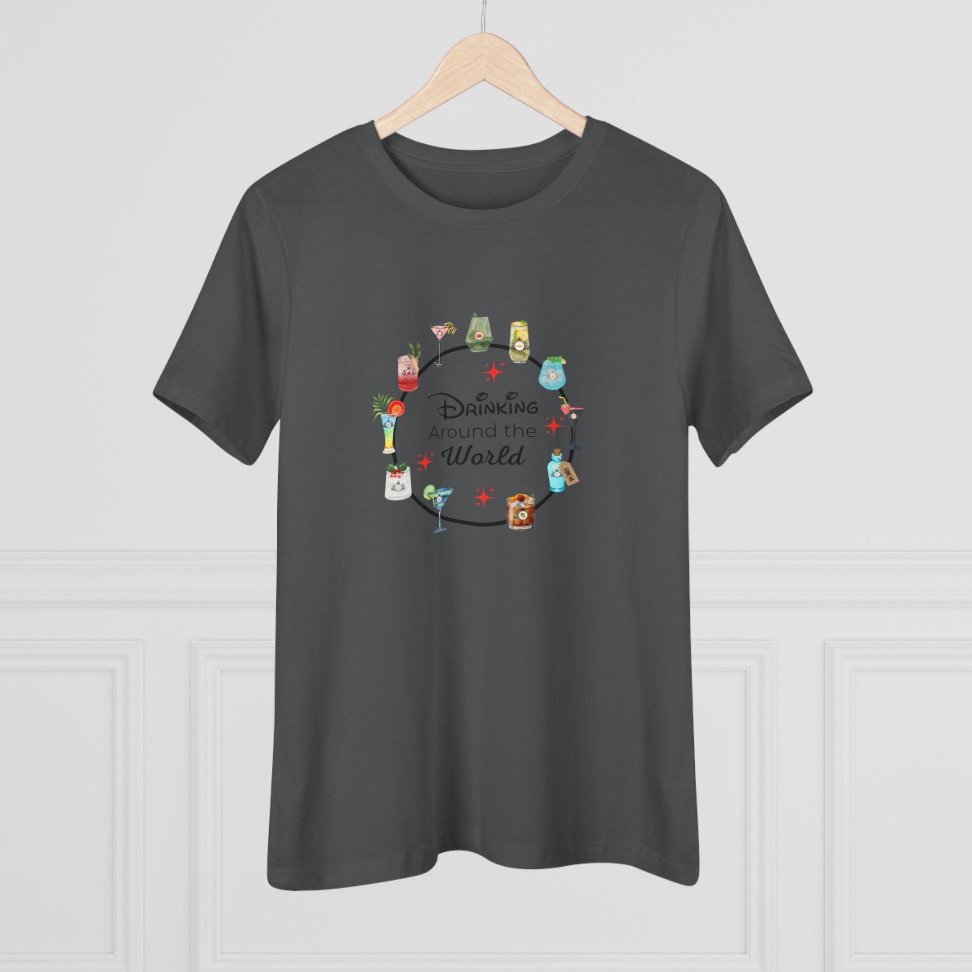 Drinking Around the World - Princess - Women's Softstyle Tee - Whippie's