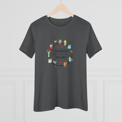 Drinking Around the World - Princess - Women's Softstyle Tee - Whippie's